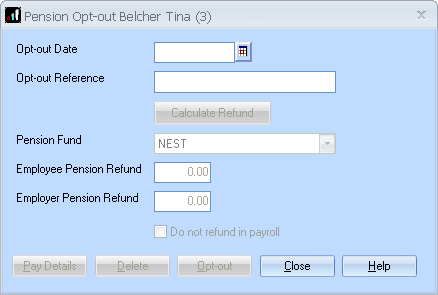 pension dashboard iris company opt enter date support