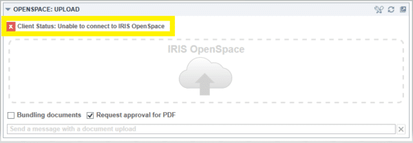 OS-108: Client Status: Unable to connect to IRIS OpenSpace | IRIS